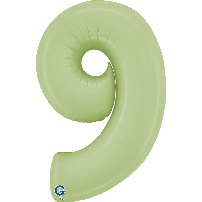 Riesenzahl Folienballon 26"/66cm | Satin Olive