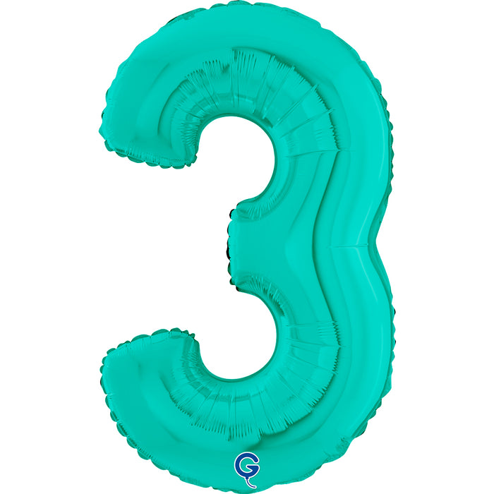 Riesenzahl Folienballon 26"/66cm | Tiffany