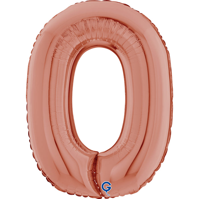 Riesenzahl Folienballon 26"/66cm | Rosegold