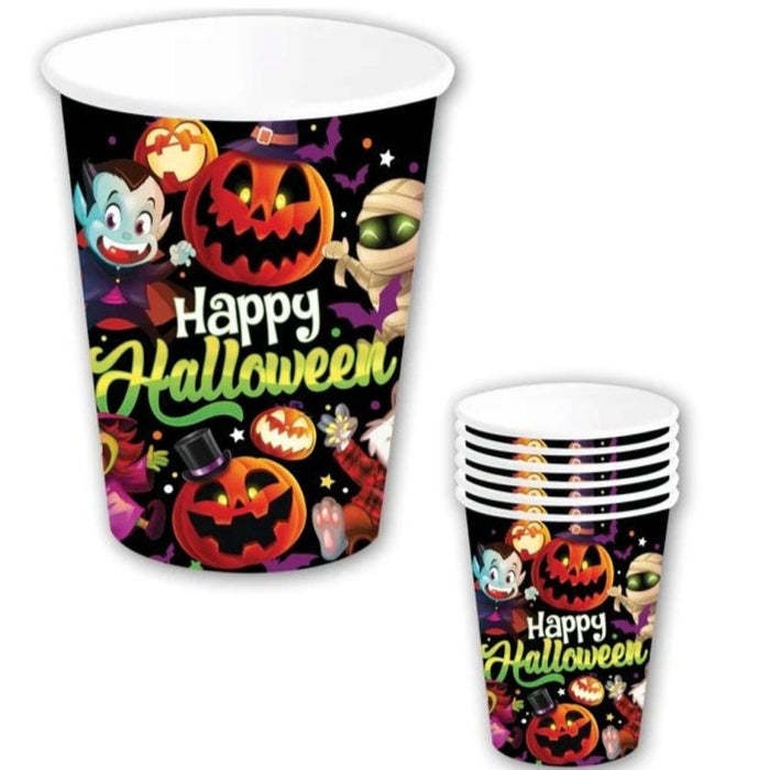 Halloween "Kleine Monster" | Pappbecher 240ml/6Stk.