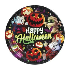 Halloween "Kleine Monster" | Pappteller Ø23cm/6Stk.