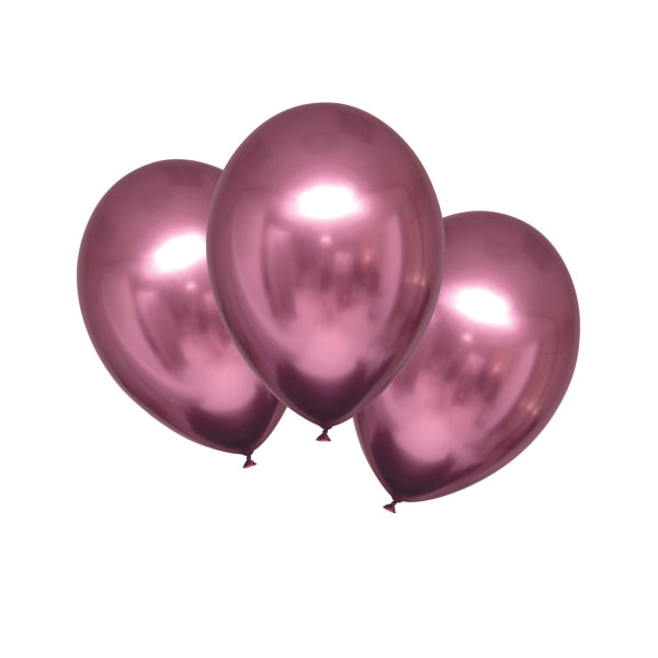 Latexballon Uni Platinum ca.27,5cmØ/6St. Rosa
