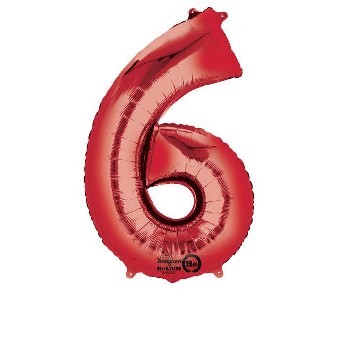 Riesenzahl #6 rot P50