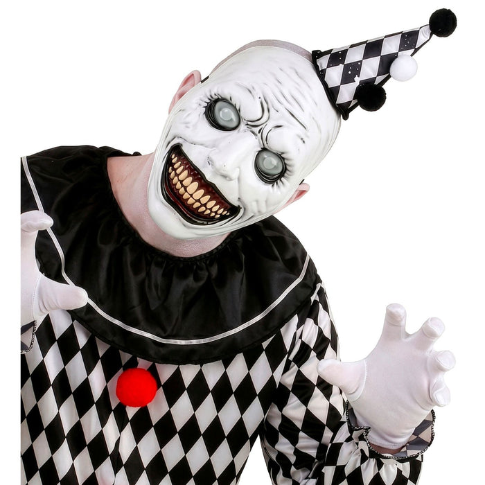 Halloween Maske "Monster mit Glubschaugen" | Weiß