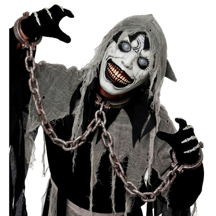 Halloween Maske "Monster mit Glubschaugen" | Weiß