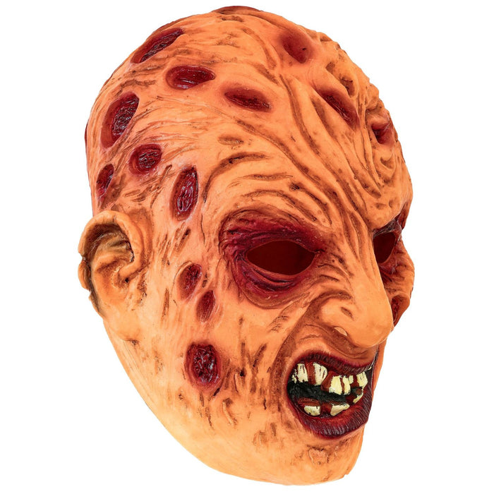 Halloween Maske "Horror verbranntes Gesicht" | Braun Rot