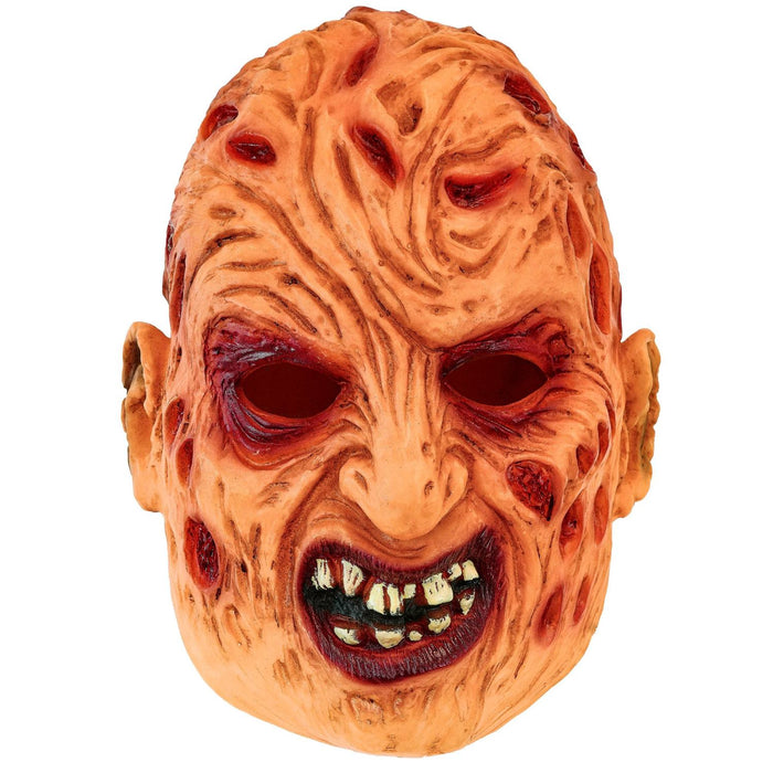 Halloween Maske "Horror verbranntes Gesicht" | Braun Rot