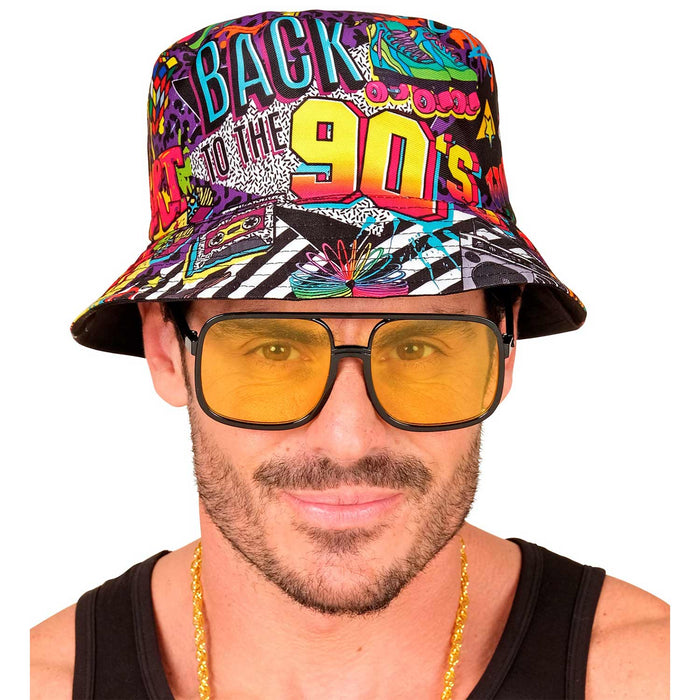 90er Jahre HIP HOP Anglerhut 90*s | Schwarz Bunt