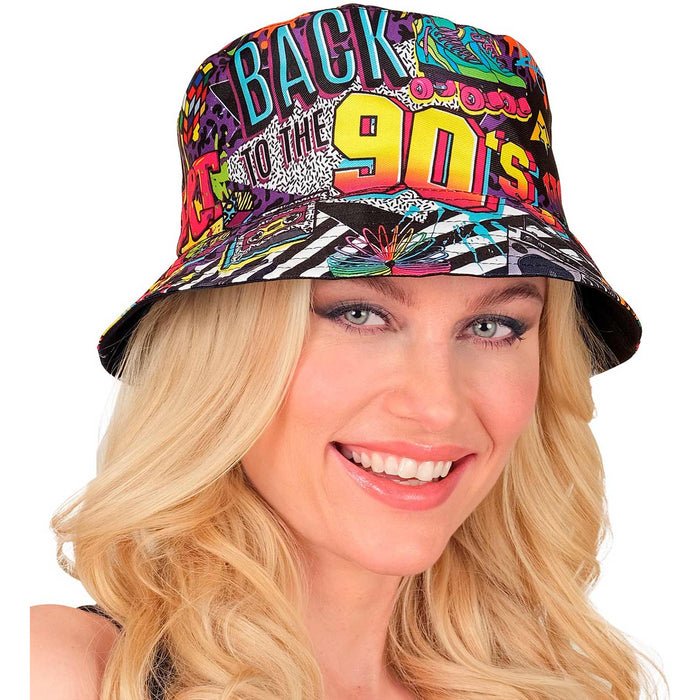 90er Jahre HIP HOP Anglerhut 90*s | Schwarz Bunt