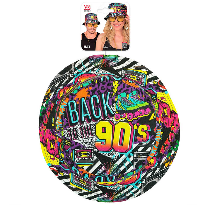 90er Jahre HIP HOP Anglerhut 90*s | Schwarz Bunt