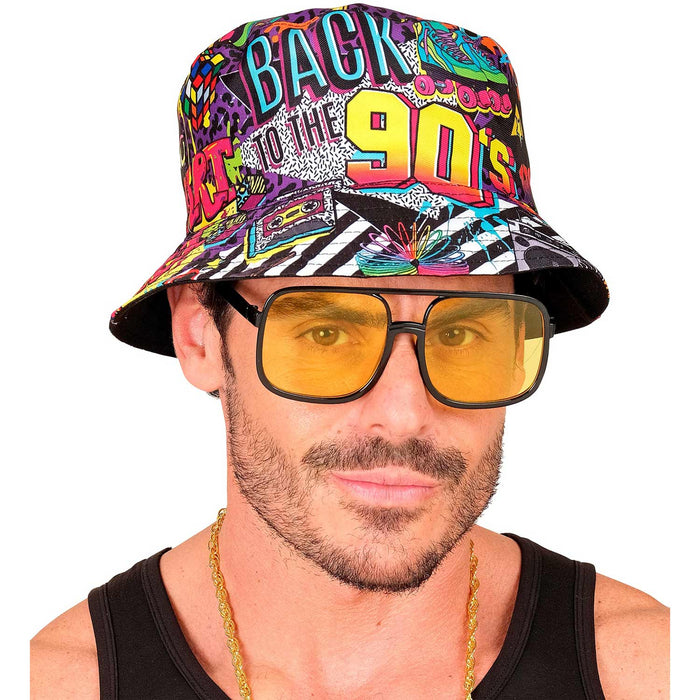 90er Jahre HIP HOP Anglerhut 90*s | Schwarz Bunt