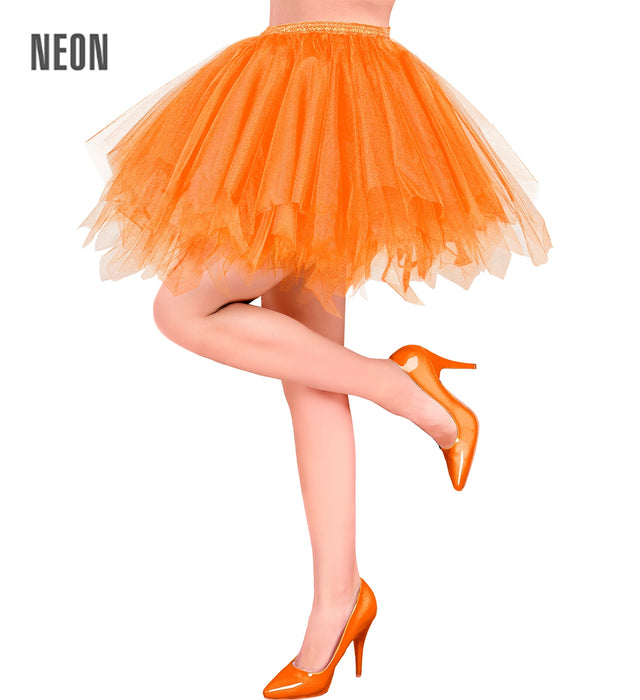 Petticoat Tütü für Damen 40 cm | Orange