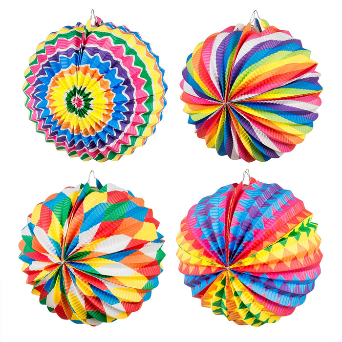 Deko Papierlaterne "Karneval" Ø 22 cm | Mehrfarbig