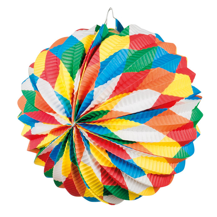 Deko Papierlaterne "Karneval" Ø 22 cm | Mehrfarbig