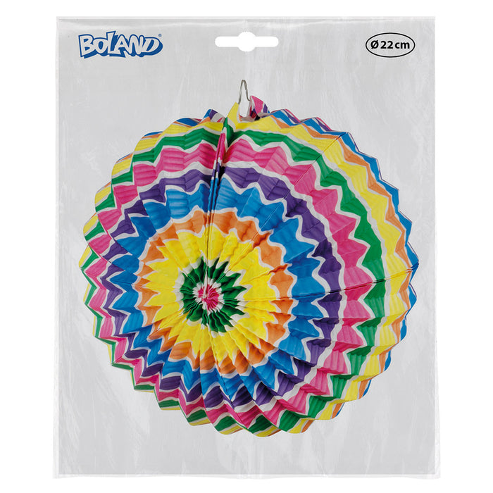 Deko Papierlaterne "Karneval" Ø 22 cm | Mehrfarbig