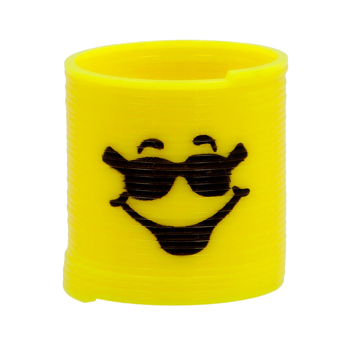 6 Lächelnde Treppenfedern | 3cm - Bunt