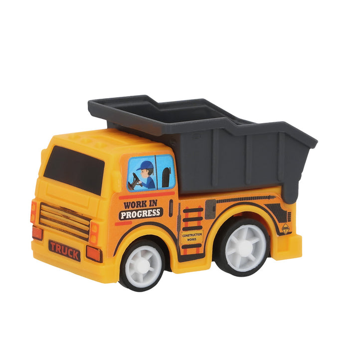 4 Rückzugs-Bauwagen| 5,5 x 3 cm