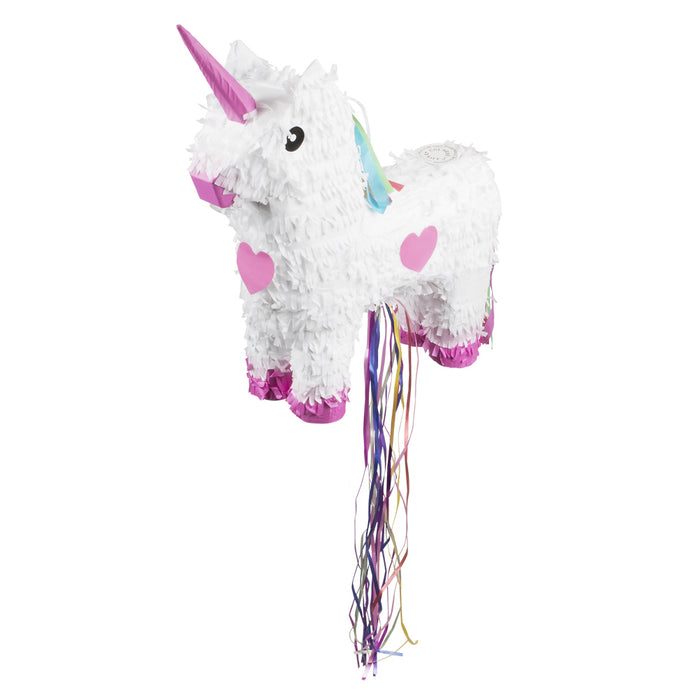 Zieh Pinata "Einhorn" | Weiß, 47 x 39 cm