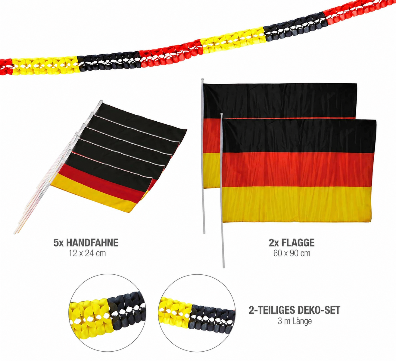 Das ultimative feiermeier Deutschland-Deko Set!