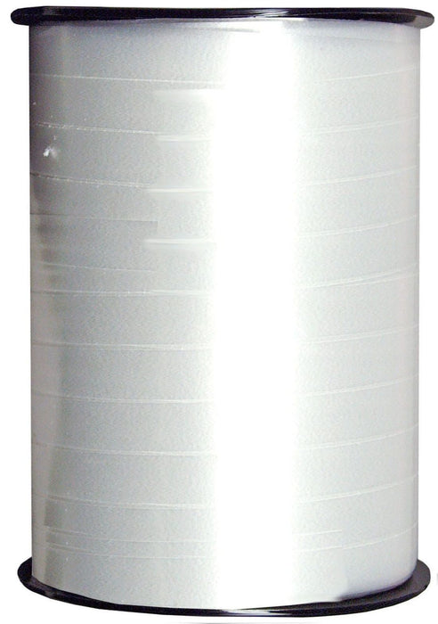 Polyband Weiß eine Rolle mit 250 m x 10 mm  Kräuselband  glänzend   31143