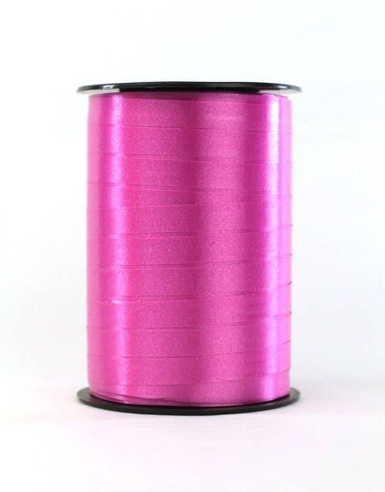 Polyband Pink eine Rolle mit 250 m x 10 mm  Kräuselband  glänzend   31146