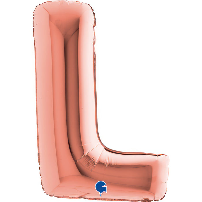 Riesenbuchstabe Folienballon 40"/102cm | Rosegold #L