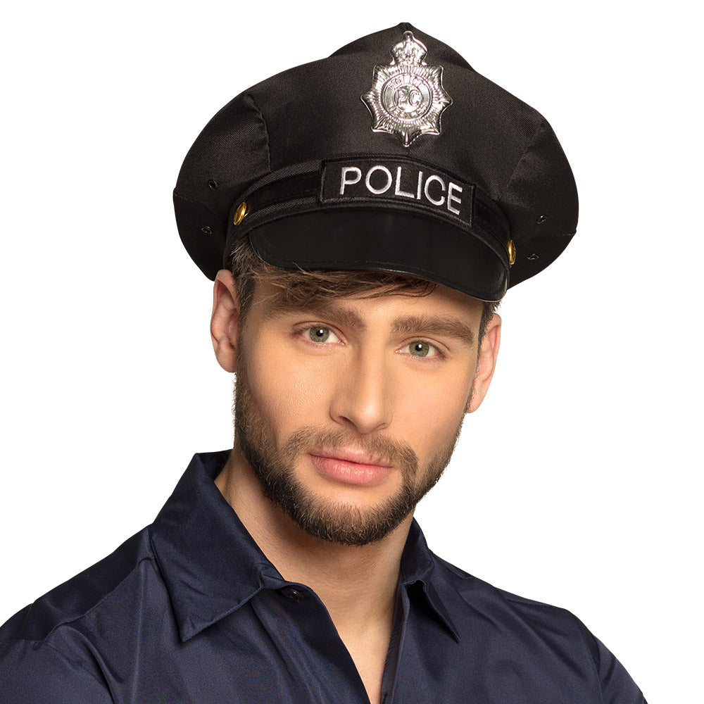 Polizei Mütze Special Police | Schwarz — feiermeier