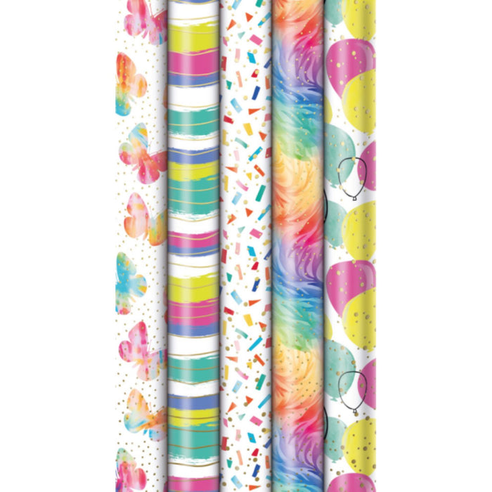 Geschenkpapier "Colour Explosion" farblich sortiert | 150 x 70 cm