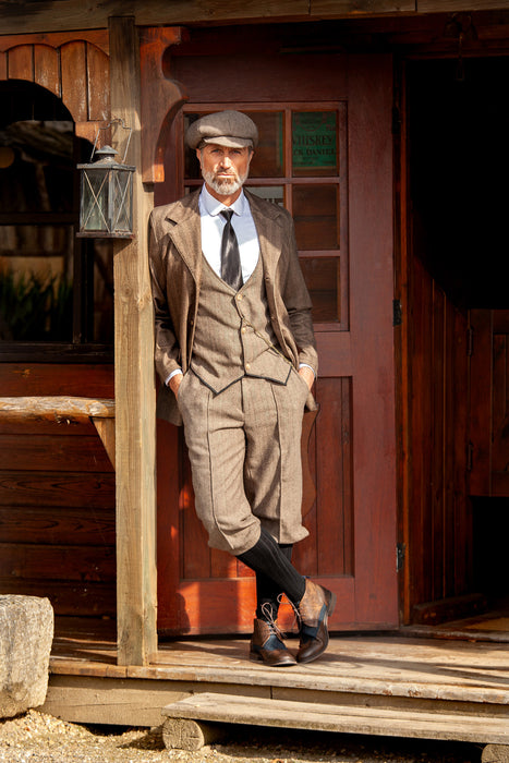 20er Jahre Kostüm "John"  für Herren 3-tlg. | Braun