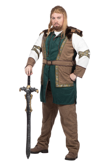Wikingerkrieger Kostüm für Herren 3-tlg. | Petrol