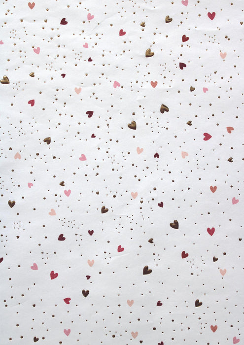 Geschenkpapier "All About Love" farblich sortiert | 150 x 70 cm