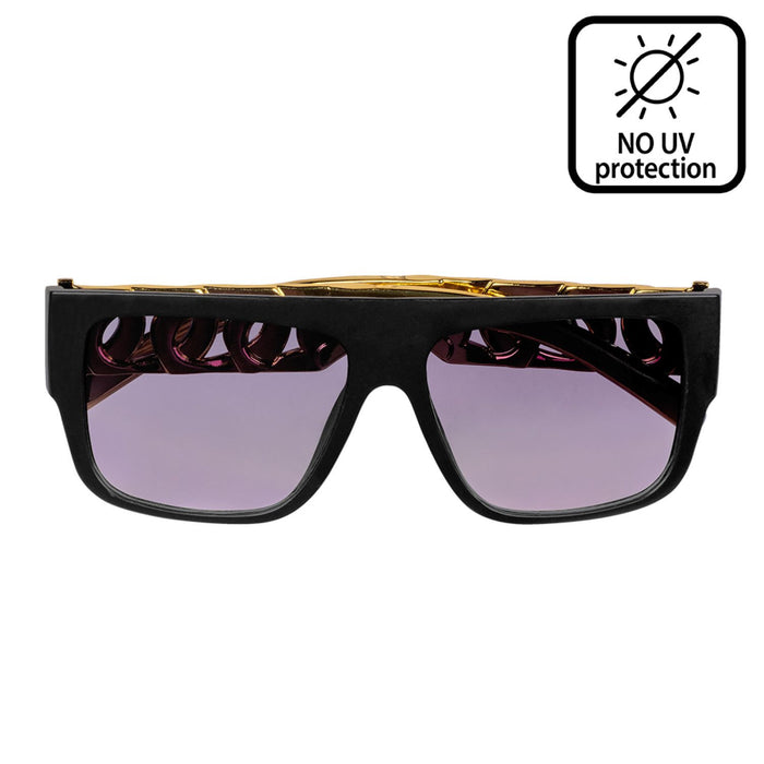 Kostüm-Set "90`s Hip Hop" 3-tlg. | Rot - Kette Brille Hut