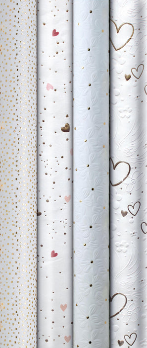 Geschenkpapier "All About Love" farblich sortiert | 150 x 70 cm