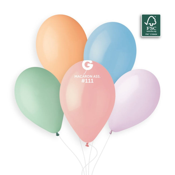 Latexballon 33 cm Macaron sortiert #111 | 10 Stück
