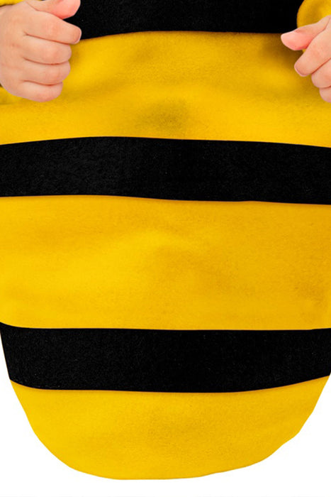 Baby Tierkostüm "Biene" Schlafsack 0-9 Monate | Schwarz Gelb