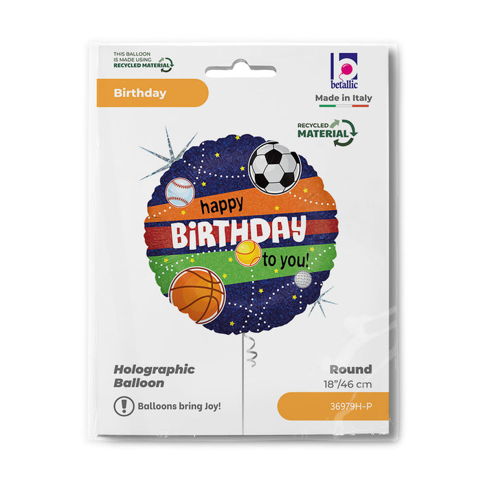ABC18 Happy Birthday Bälle Holo 46 cm