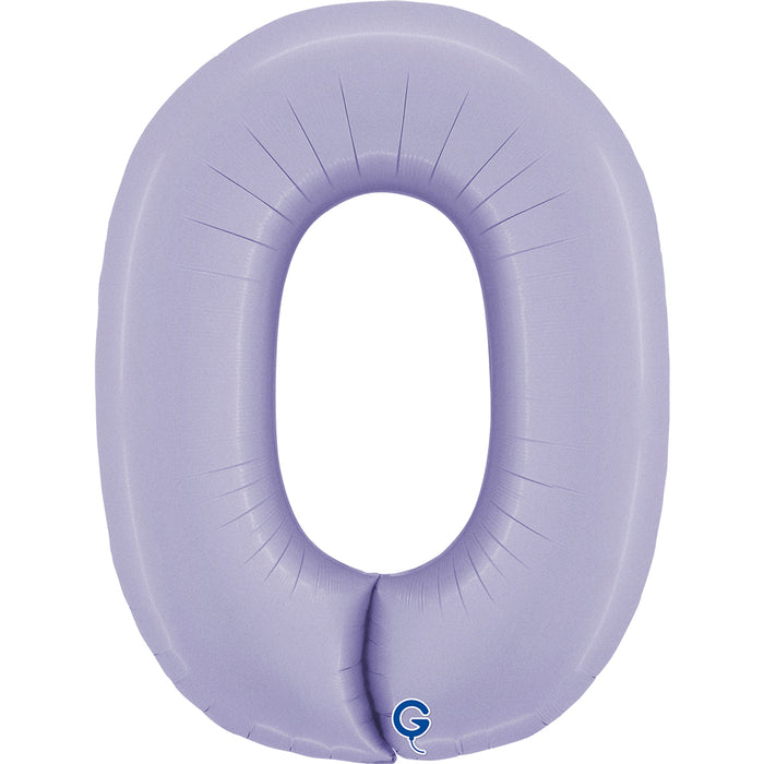 Riesenzahl Folienballon 40"/102cm | Satin Lilac