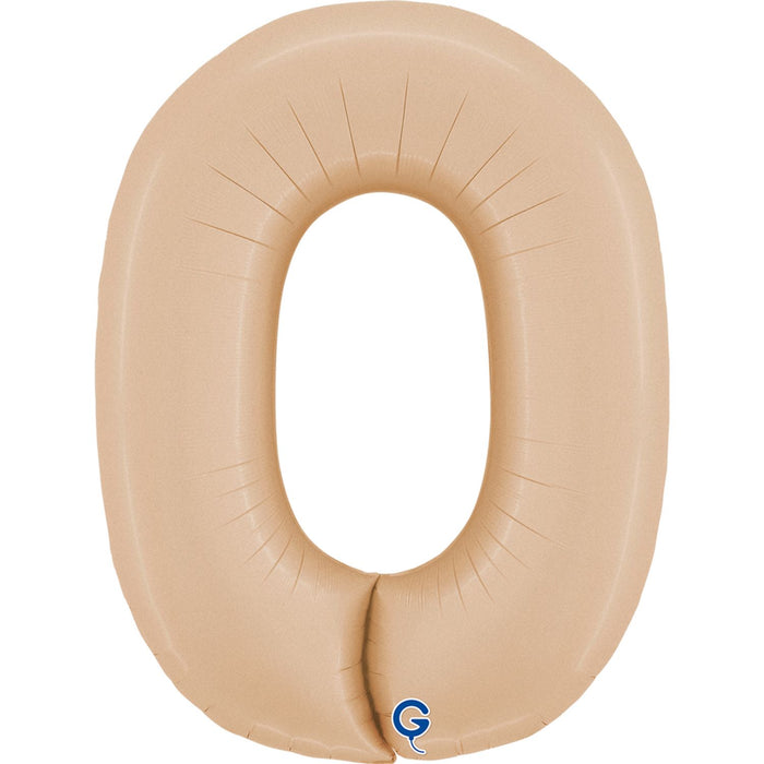 Riesenzahl Folienballon 40"/102cm | Satin Nude