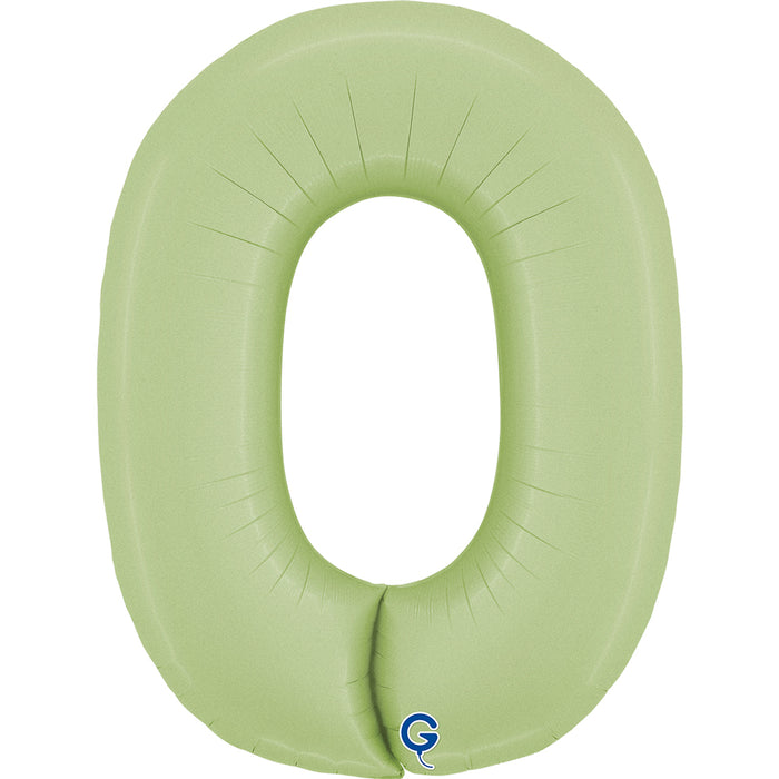 Riesenzahl Folienballon 40"/102cm | Satin Olive