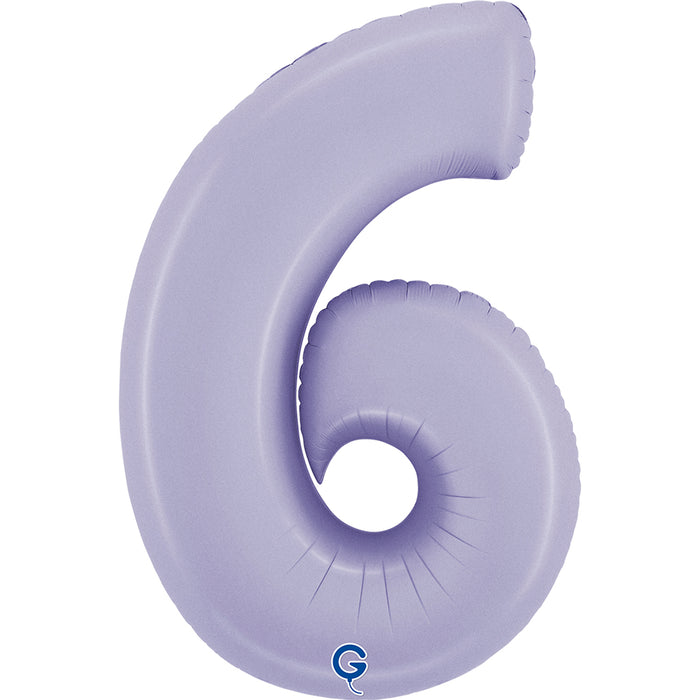 Riesenzahl Folienballon 40"/102cm | Satin Lilac