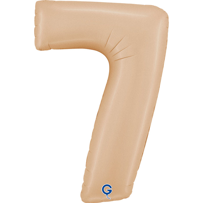 Riesenzahl Folienballon 40"/102cm | Satin Nude