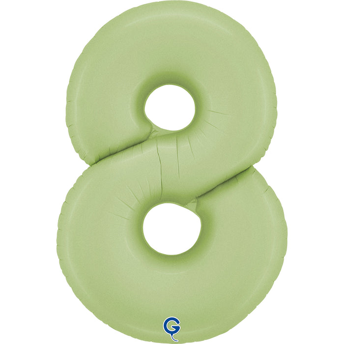 Riesenzahl Folienballon 40"/102cm | Satin Olive