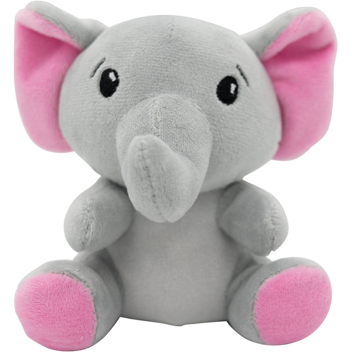 2-in-1 Plüschtier-Ballongewicht 90g Elefant m. rosa Ohren