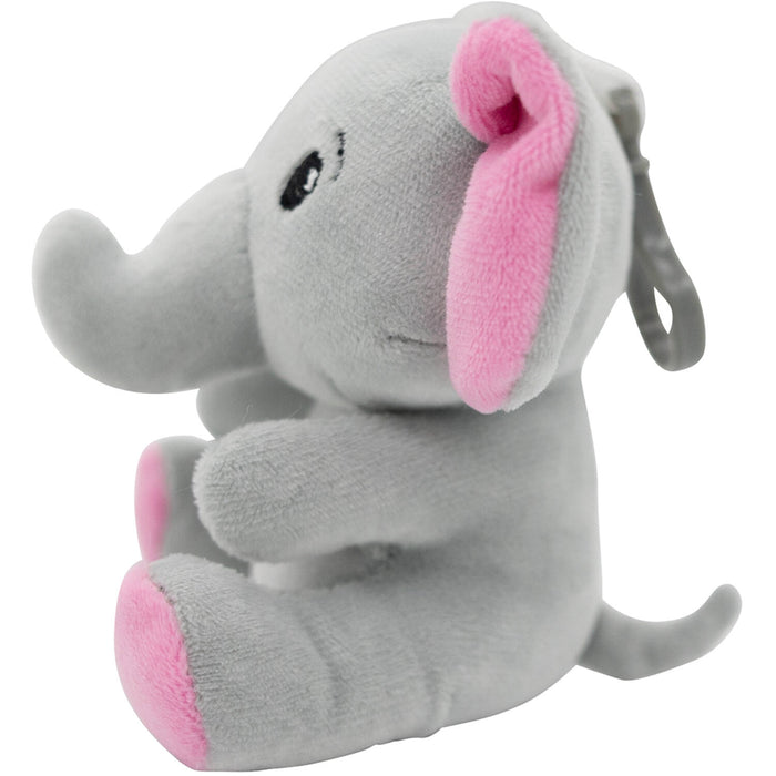 2-in-1 Plüschtier-Ballongewicht 90g Elefant m. rosa Ohren