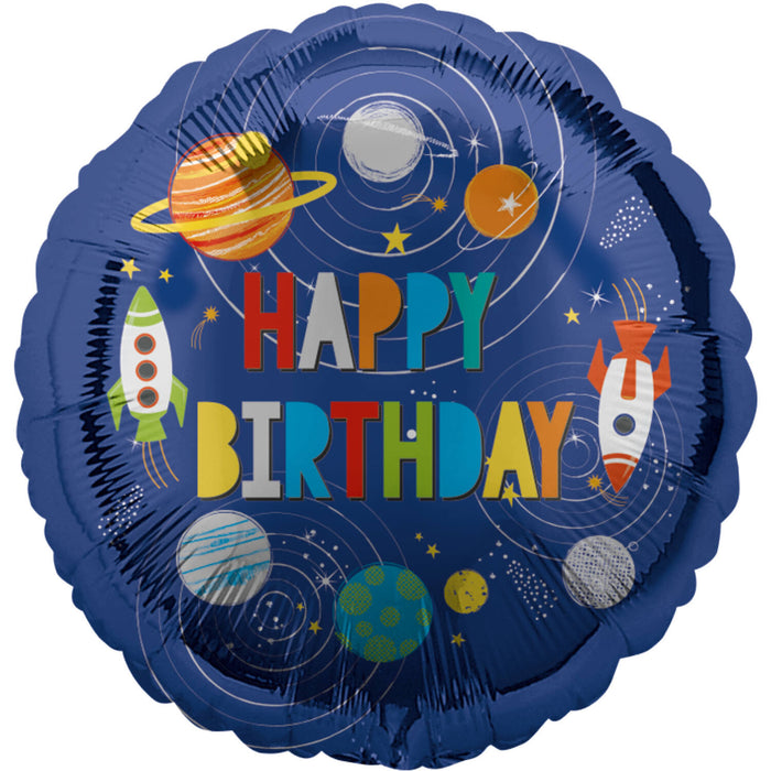 18"/Ø45cm Folienballon Holografisch "Outer Space"