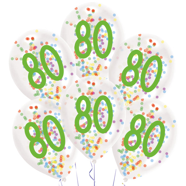 "Confetti Birthday" Luftballon | 6Stk./ Ø27,5cm