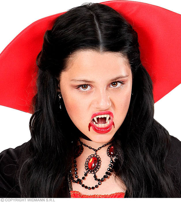 Vampirgebiss für Kinder | Vampirzähne zum Dracula Kostüm