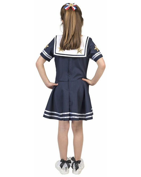 Matrosin Kostüm "Sternchen" für Mädchen | Matrosen Kleid Blau Weiß