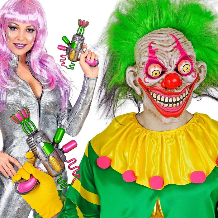 Killer Clown Strahlpistole - 25 cm | Halloween Waffe