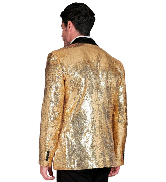Pailletten Jackett "Glitter" für Herren | Gold